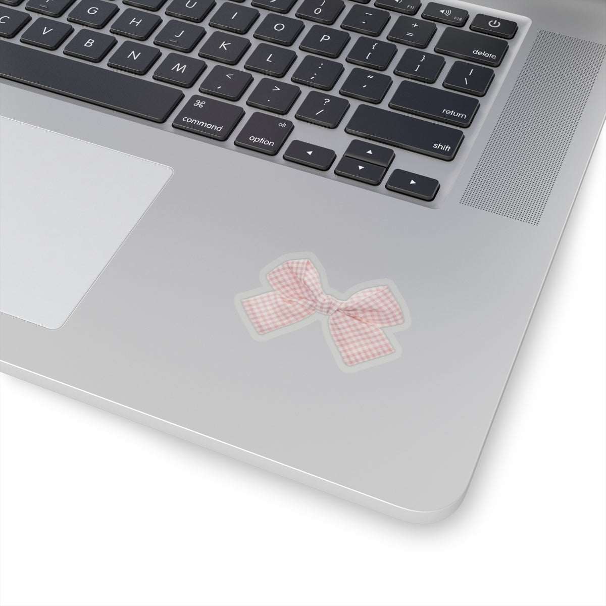 Gingham Bow Sticker